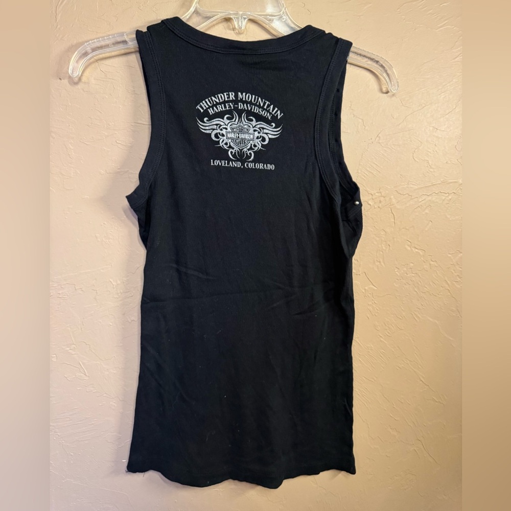 Harley-Davidson Black Sleeveless Top